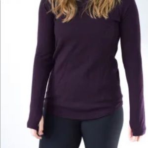 Lululemon Sit in Lotus Sweater 10 Black Cherry